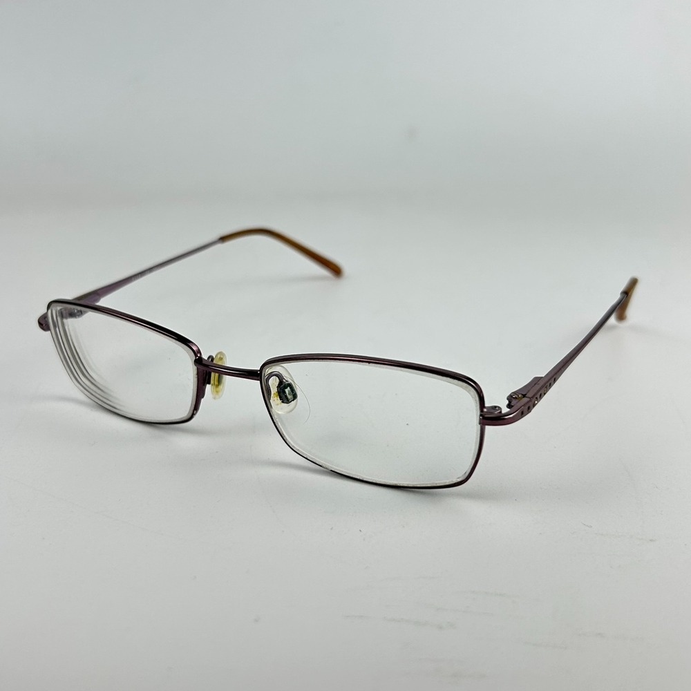 ELLE EL13354 Womens Eyeglasses Frame Brown Rectangle Full Rim 51-17-135mm